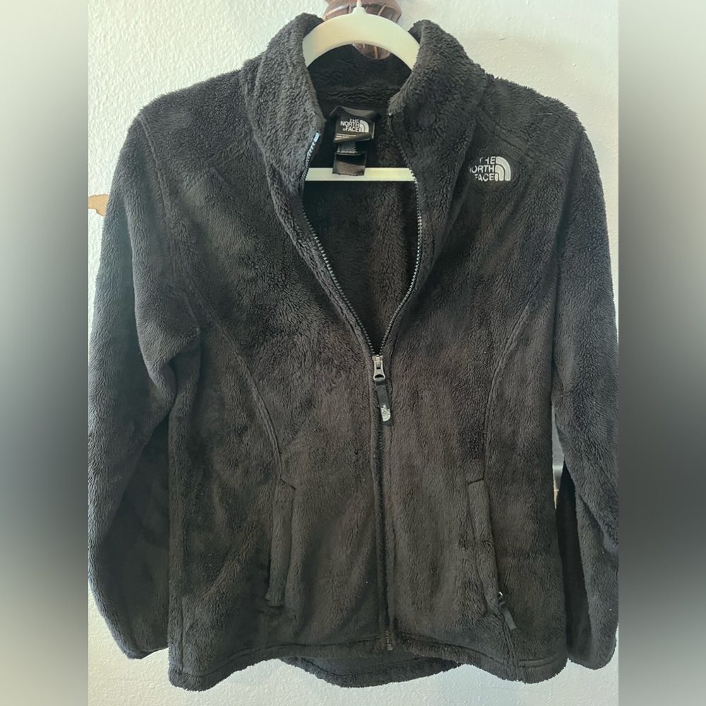THE NORTH FACE SUAVE OSO FULL ZIP HOODED JACKET GIRLS XL EUC Fur Warm winter - Picture 2 of 4